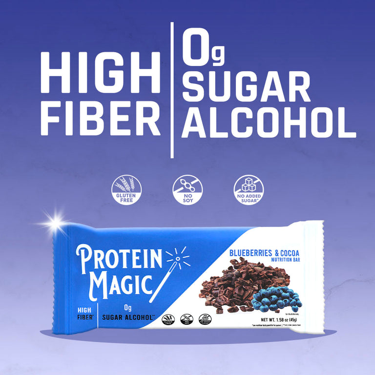 Blueberries & Cocoa Protein Bars Pouch – (10 Bars)