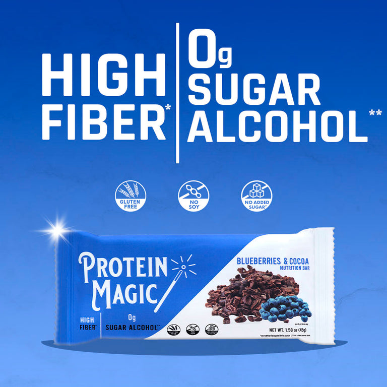 Blueberries & Cocoa Protein Bars pack – (12 Bars)