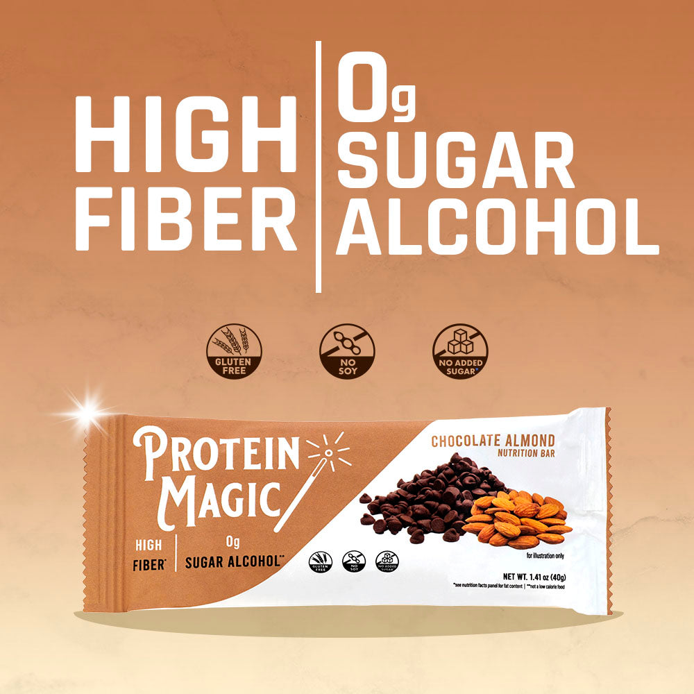 Chocolate Almond  Protein Bars Pack – (12 Bars)