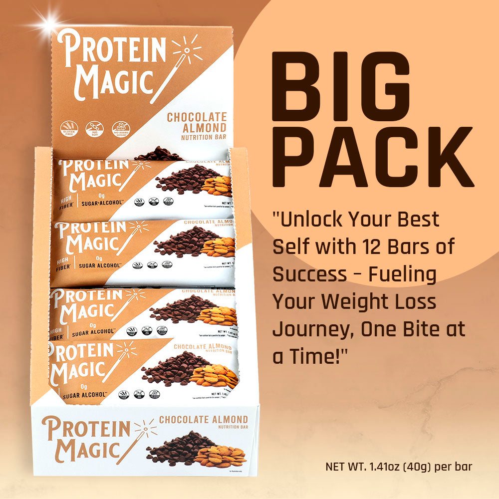 Chocolate Almond  Protein Bars Pack – (12 Bars)