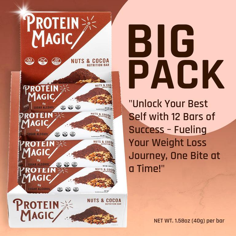 Nuts & Cocoa Protein Bars pack- (12 Bars)