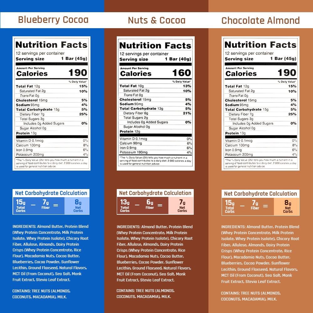 Ultimate Protein Bar small Variety Pack– (12 Bars)